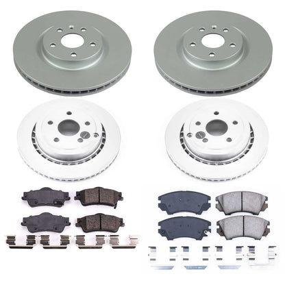 PowerStop Power Stop 11-17 Chevrolet Caprice Front & Rear Z17 Evolution Geomet Coated Brake Kit CRK5949