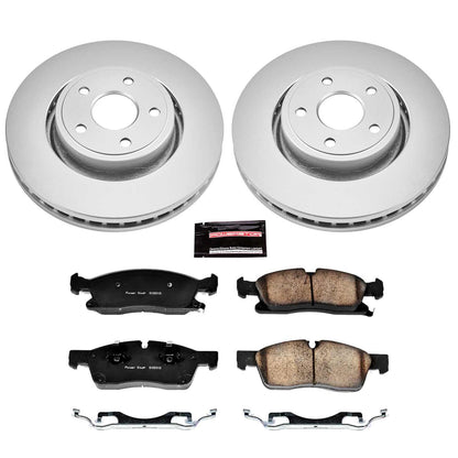 PowerStop Power Stop 11-19 Dodge Durango Front Z17 Evolution Geomet Coated Brake Kit CRK5954