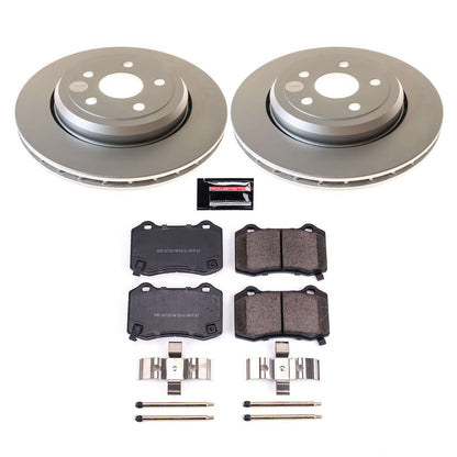 PowerStop Power Stop 12-17 Jeep Grand Cherokee Rear Z17 Coated Brake Kit CRK5956