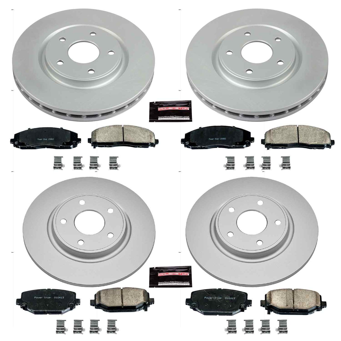 PowerStop Power Stop 12-16 Chrysler Town & Country Front & Rear Z17 Evolution Geomet Coated Brake Kit CRK5960