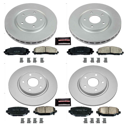 PowerStop Power Stop 12-16 Chrysler Town & Country Front & Rear Z17 Evolution Geomet Coated Brake Kit CRK5960