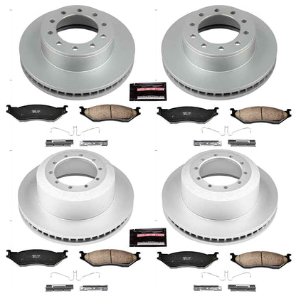 PowerStop Power Stop 05-16 Ford F-450 Super Duty Front & Rear Z17 Evolution Geomet Coated Brake Kit CRK5965
