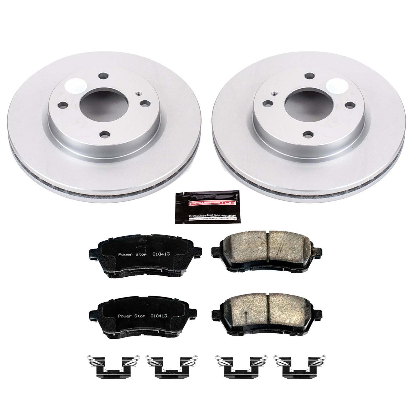PowerStop Power Stop 11-19 Ford Fiesta Front Z17 Evolution Geomet Coated Brake Kit CRK5969