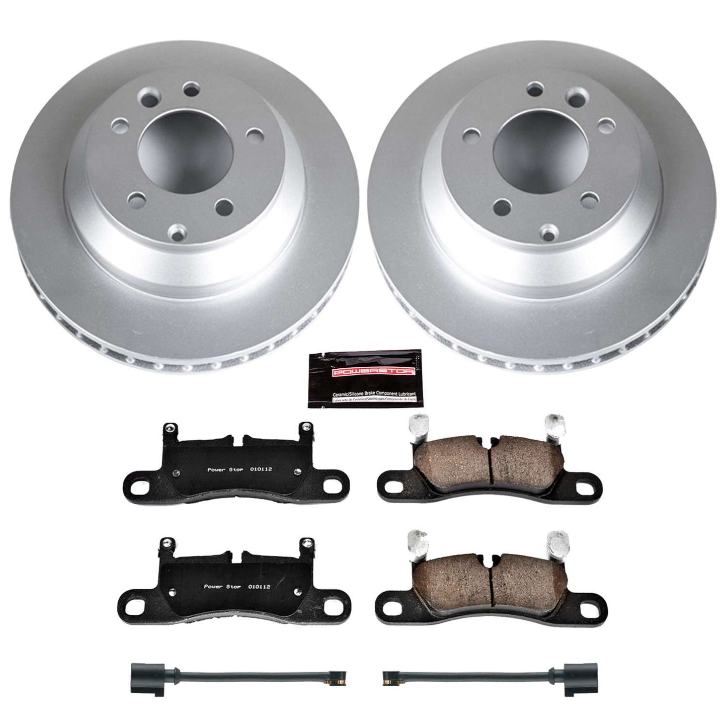 PowerStop Power Stop 11-18 Porsche Cayenne Rear Z23 Evolution Sport Coated Brake Kit CRK5979