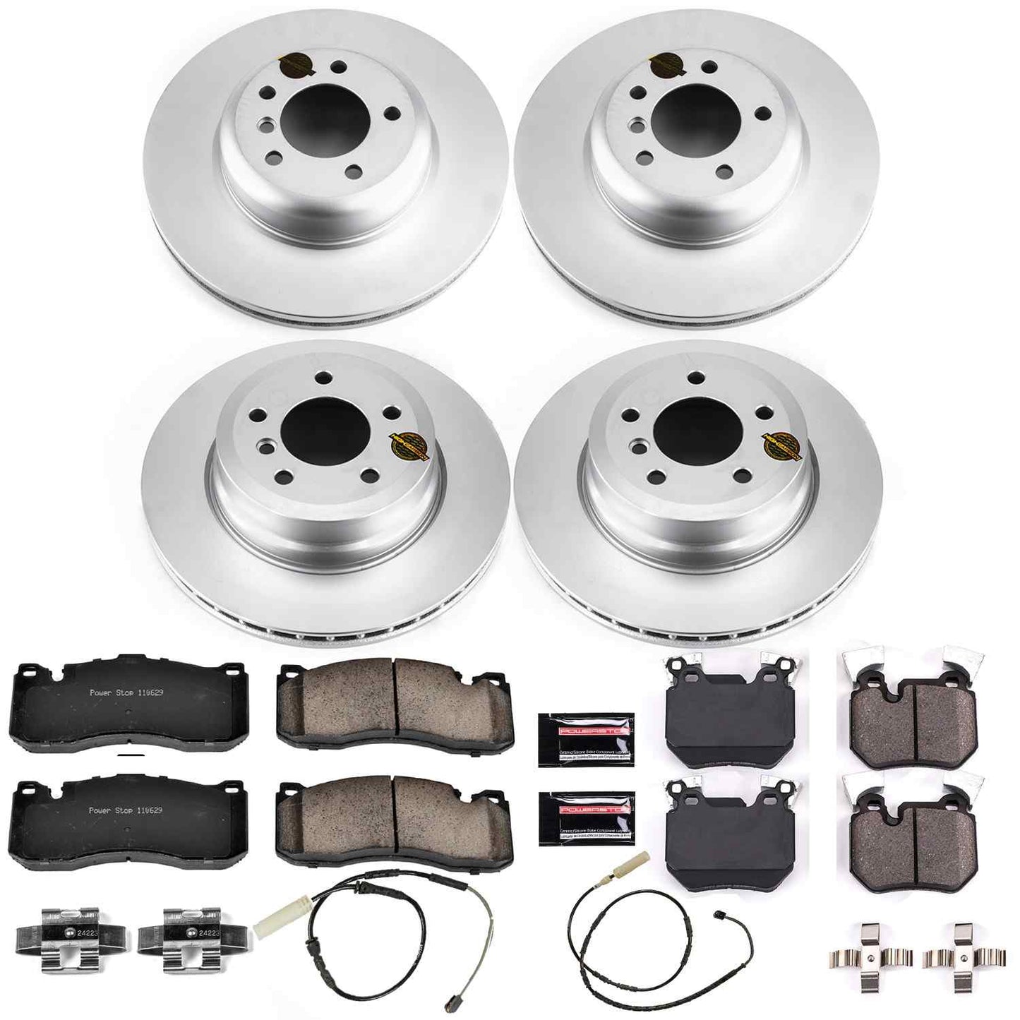 PowerStop Power Stop 11-13 BMW 135i Front & Rear Z23 Evolution Sport Coated Brake Kit CRK6005