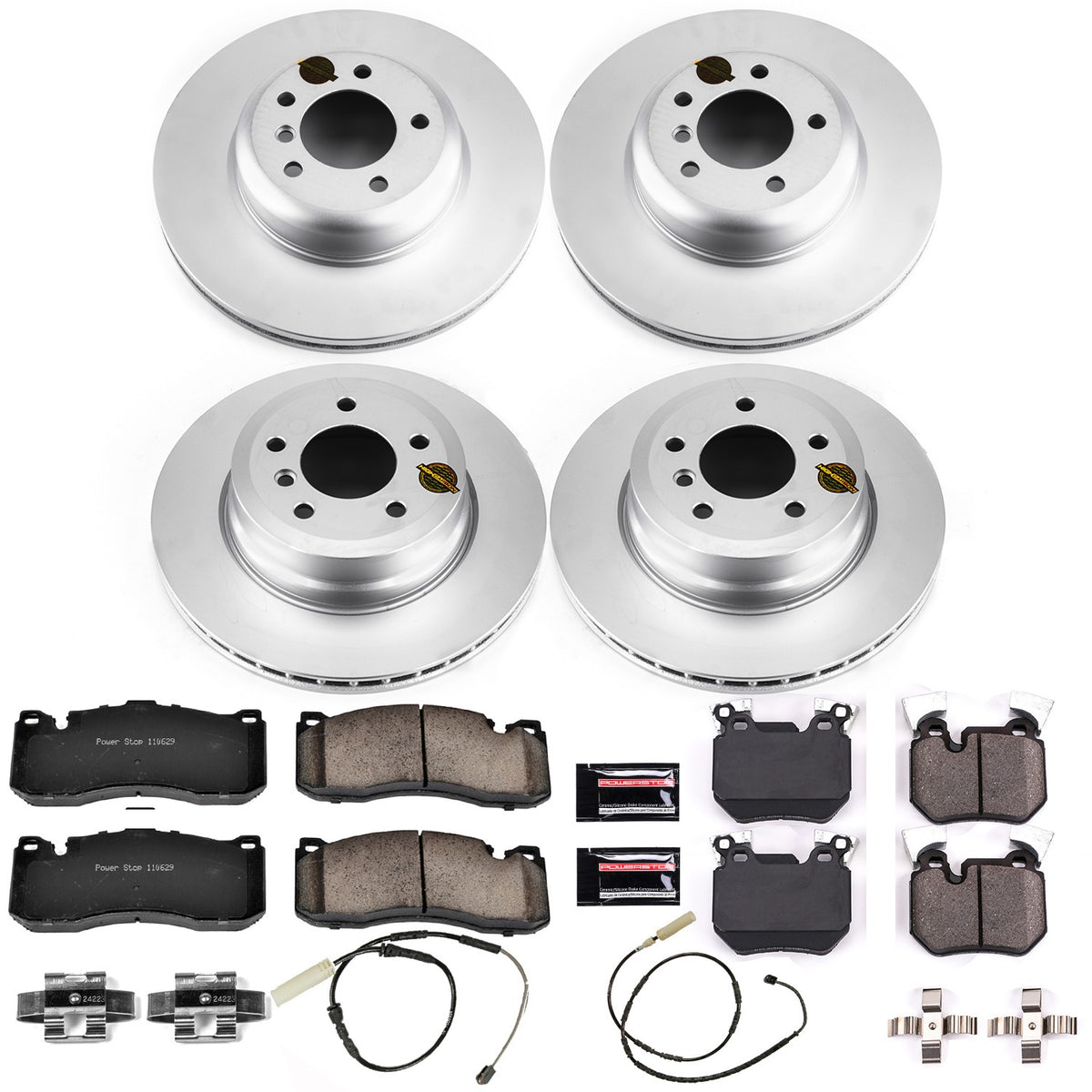 PowerStop Power Stop 11-13 BMW 135i Front & Rear Z23 Evolution Sport Coated Brake Kit CRK6005