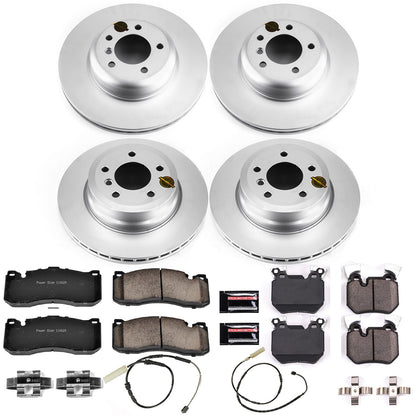 PowerStop Power Stop 11-13 BMW 135i Front & Rear Z23 Evolution Sport Coated Brake Kit CRK6005