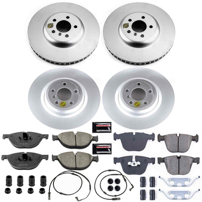 PowerStop Power Stop 09-10 BMW 750i Front & Rear Z23 Evolution Sport Coated Brake Kit CRK6013