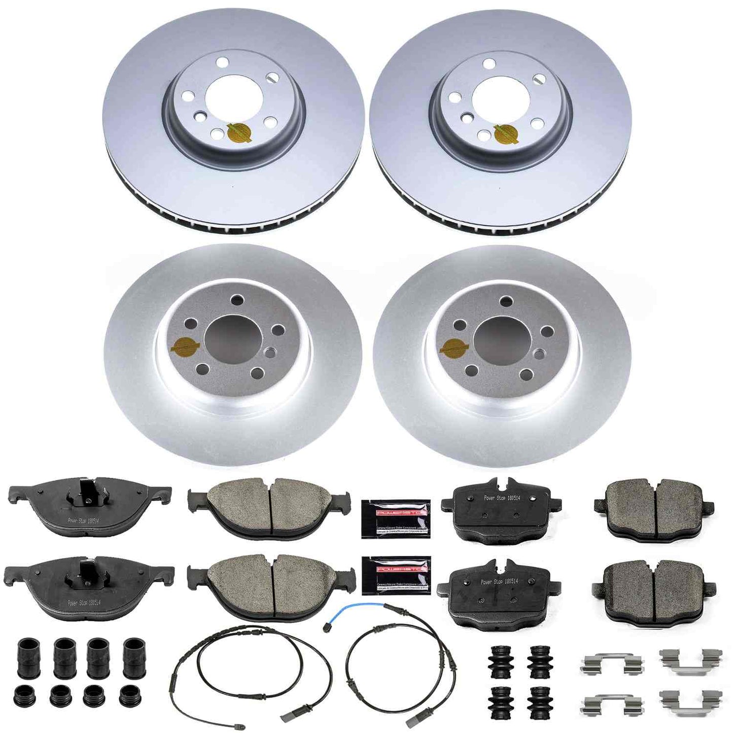 PowerStop Power Stop 11-16 BMW 550i Front & Rear Z23 Evolution Sport Coated Brake Kit CRK6029