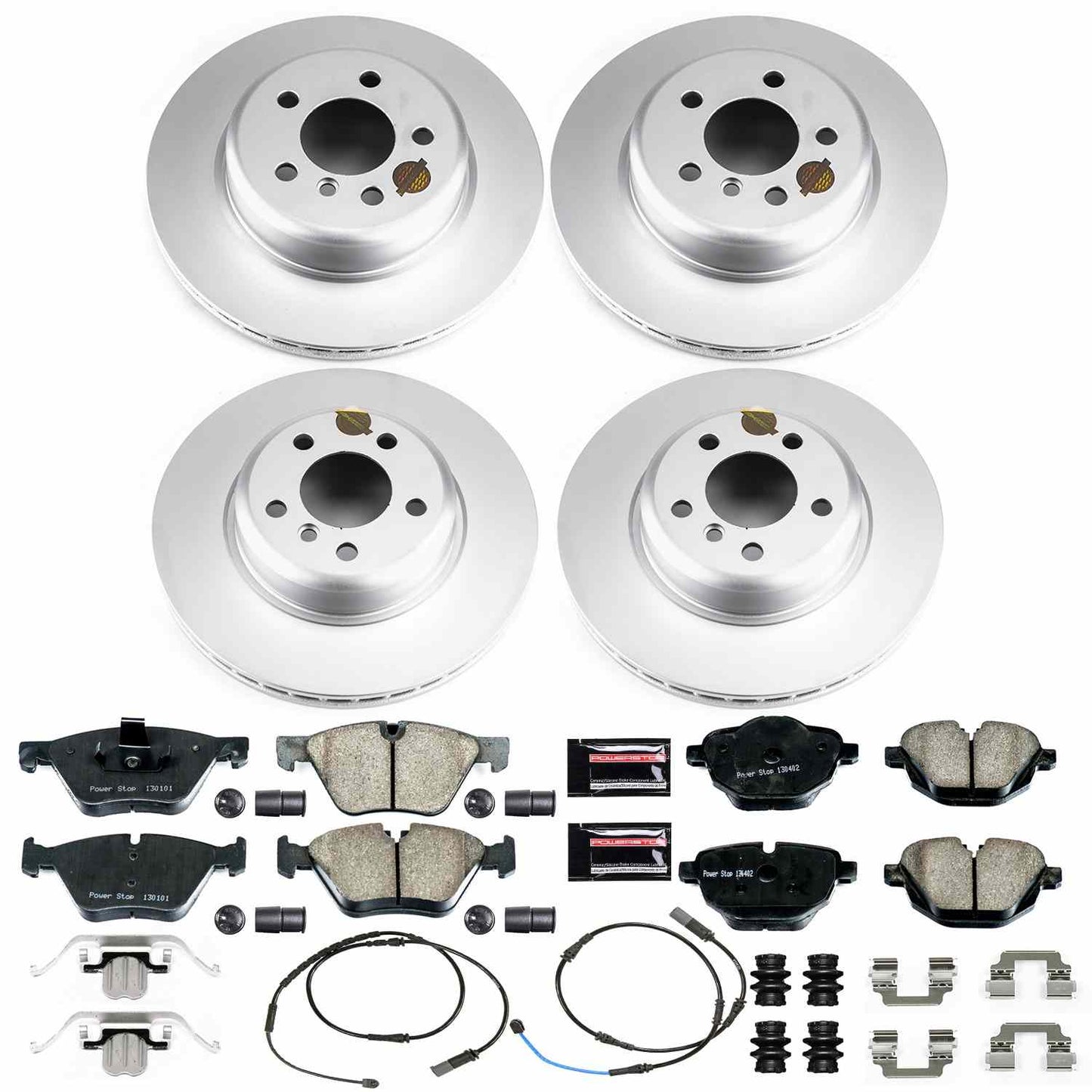 PowerStop Power Stop 11-16 BMW 528i Front & Rear Z23 Evolution Sport Coated Brake Kit CRK6033