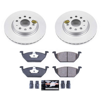 PowerStop Power Stop 11-15 Volkswagen Jetta Front Z23 Evolution Sport Coated Brake Kit CRK6041