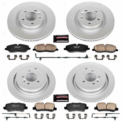 PowerStop Power Stop 06-09 Land Rover Range Rover Sport Front & Rear Z23 Evolution Sport Coated Brake Kit CRK6048
