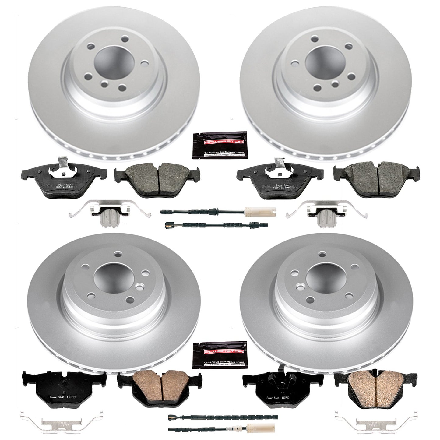 PowerStop Power Stop 11-13 BMW 335i Front & Rear Z23 Evolution Sport Coated Brake Kit CRK6057