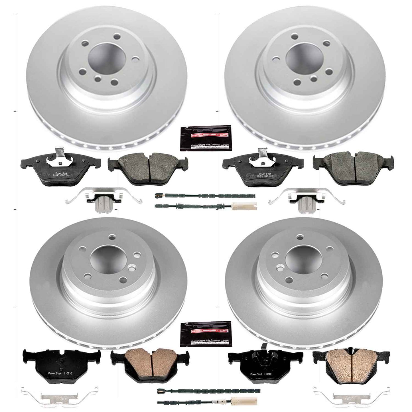 PowerStop Power Stop 11-13 BMW 335i xDrive Front & Rear Z23 Evolution Sport Coated Brake Kit CRK6059