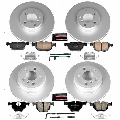 PowerStop Power Stop 07-10 BMW X5 Front & Rear Z23 Evolution Sport Coated Brake Kit CRK6063