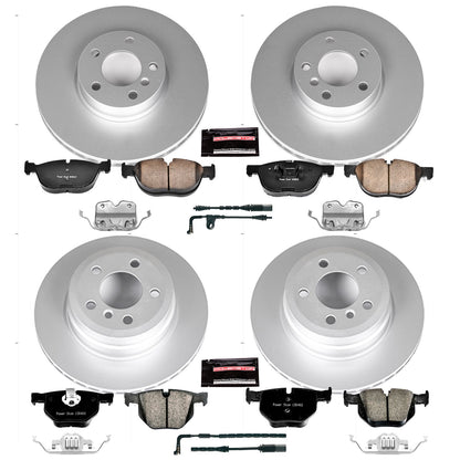 PowerStop Power Stop 07-10 BMW X5 Front & Rear Z23 Evolution Sport Coated Brake Kit CRK6063