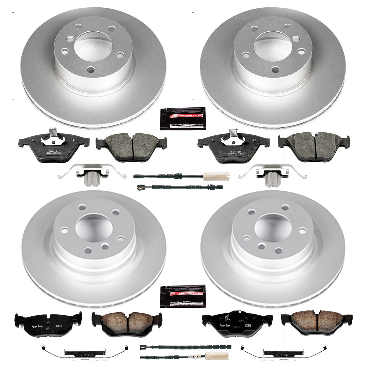 PowerStop Power Stop 11-13 BMW 328i Front & Rear Z23 Evolution Sport Coated Brake Kit CRK6072