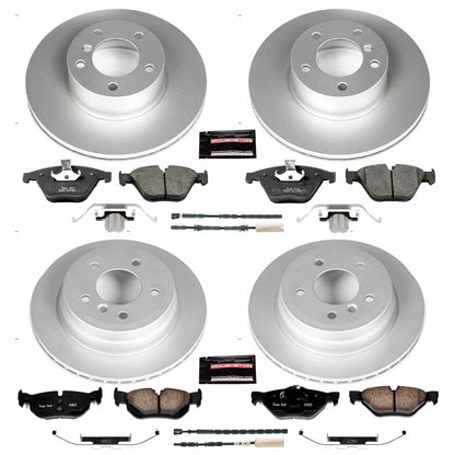 PowerStop Power Stop 11-12 BMW 328i xDrive Front & Rear Z23 Evolution Sport Coated Brake Kit CRK6074