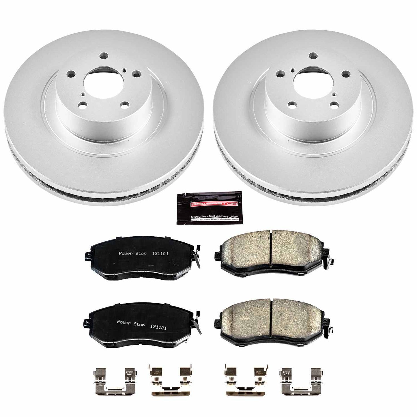 PowerStop Power Stop 13-16 Scion FR-S Front Z17 Evolution Geomet Coated Brake Kit CRK6082
