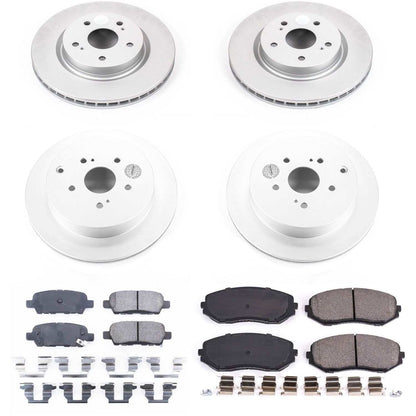 PowerStop Power Stop 09-13 Suzuki Grand Vitara Front & Rear Z17 Evolution Geomet Coated Brake Kit CRK6090