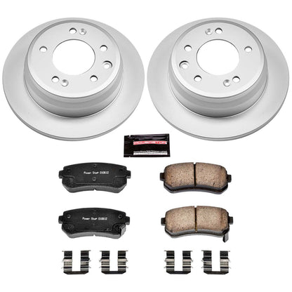 PowerStop Power Stop 09-12 Hyundai Elantra Rear Z17 Evolution Geomet Coated Brake Kit CRK6093
