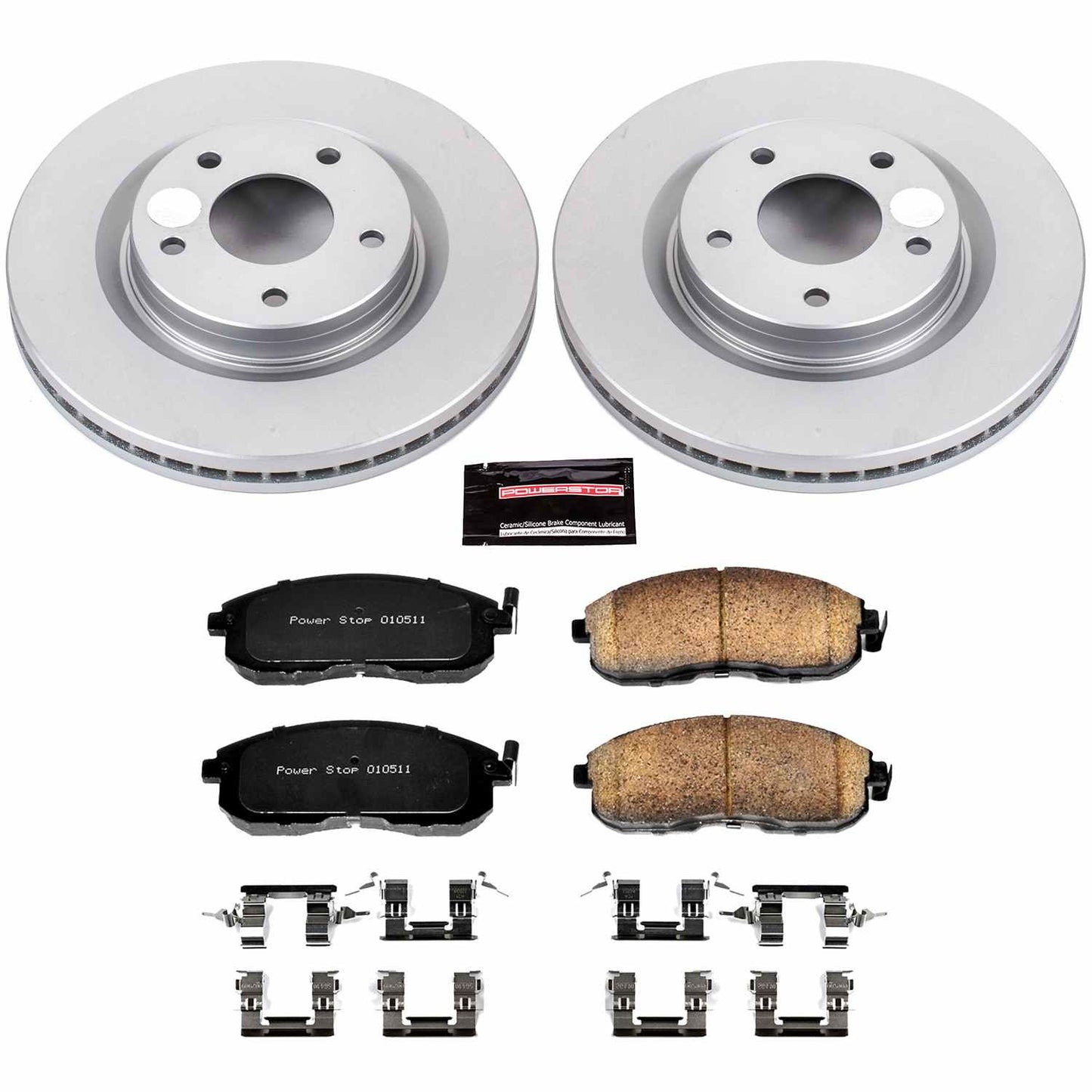 PowerStop Power Stop 11-17 Nissan Juke Front Z17 Evolution Geomet Coated Brake Kit CRK6094