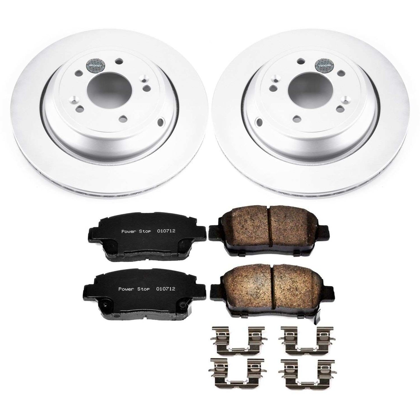 PowerStop Power Stop 12-15 Scion iQ Front Z17 Evolution Geomet Coated Brake Kit CRK6098