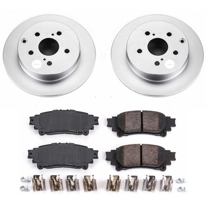 PowerStop Power Stop 16-18 Toyota Mirai Rear Z17 Evolution Geomet Coated Brake Kit CRK6099