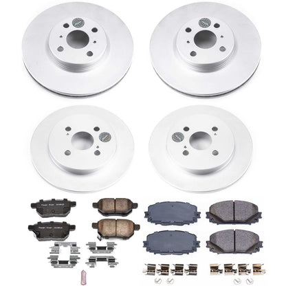 PowerStop Power Stop 12-18 Toyota Yaris Front & Rear Z17 Evolution Geomet Coated Brake Kit CRK6105
