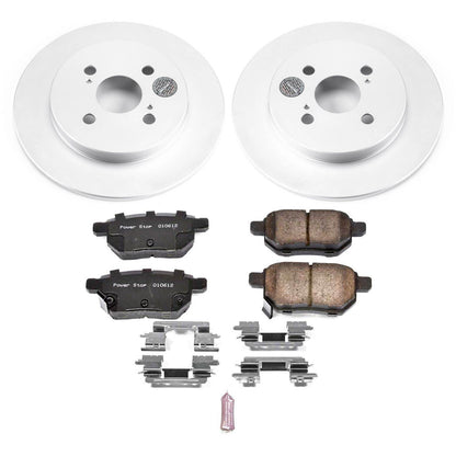 PowerStop Power Stop 12-18 Toyota Yaris Rear Z17 Evolution Geomet Coated Brake Kit CRK6106