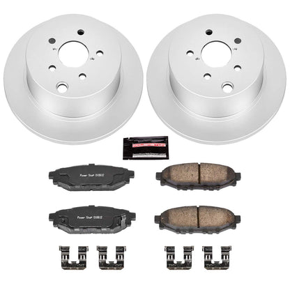 PowerStop Power Stop 16-18 Subaru Crosstrek Rear Z17 Evolution Geomet Coated Brake Kit CRK6107