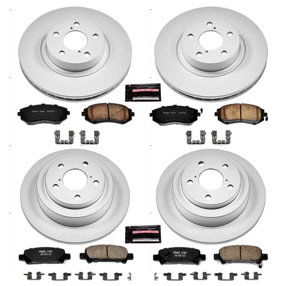 PowerStop Power Stop 02-03 Subaru Impreza Front & Rear Z17 Evolution Geomet Coated Brake Kit CRK6109