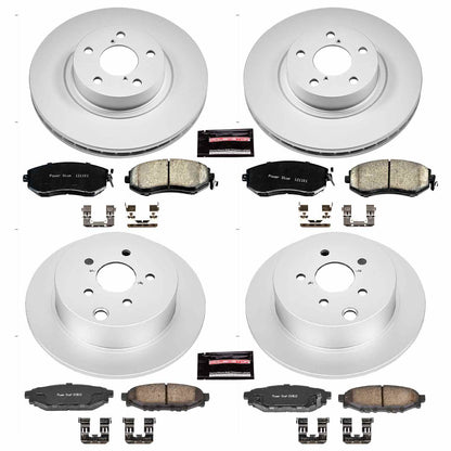 PowerStop Power Stop 12-16 Subaru Impreza Front & Rear Z17 Evolution Geomet Coated Brake Kit CRK6113
