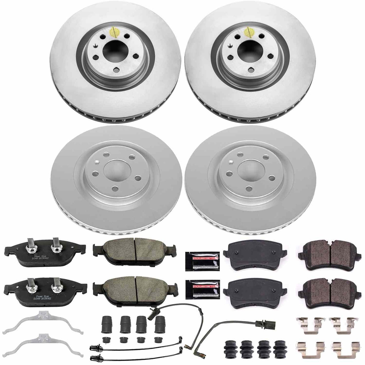 PowerStop Power Stop 12-16 Audi A6 Quattro Front & Rear Z23 Evolution Sport Coated Brake Kit CRK6130