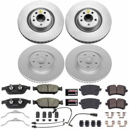 PowerStop Power Stop 12-16 Audi A6 Quattro Front & Rear Z23 Evolution Sport Coated Brake Kit CRK6130