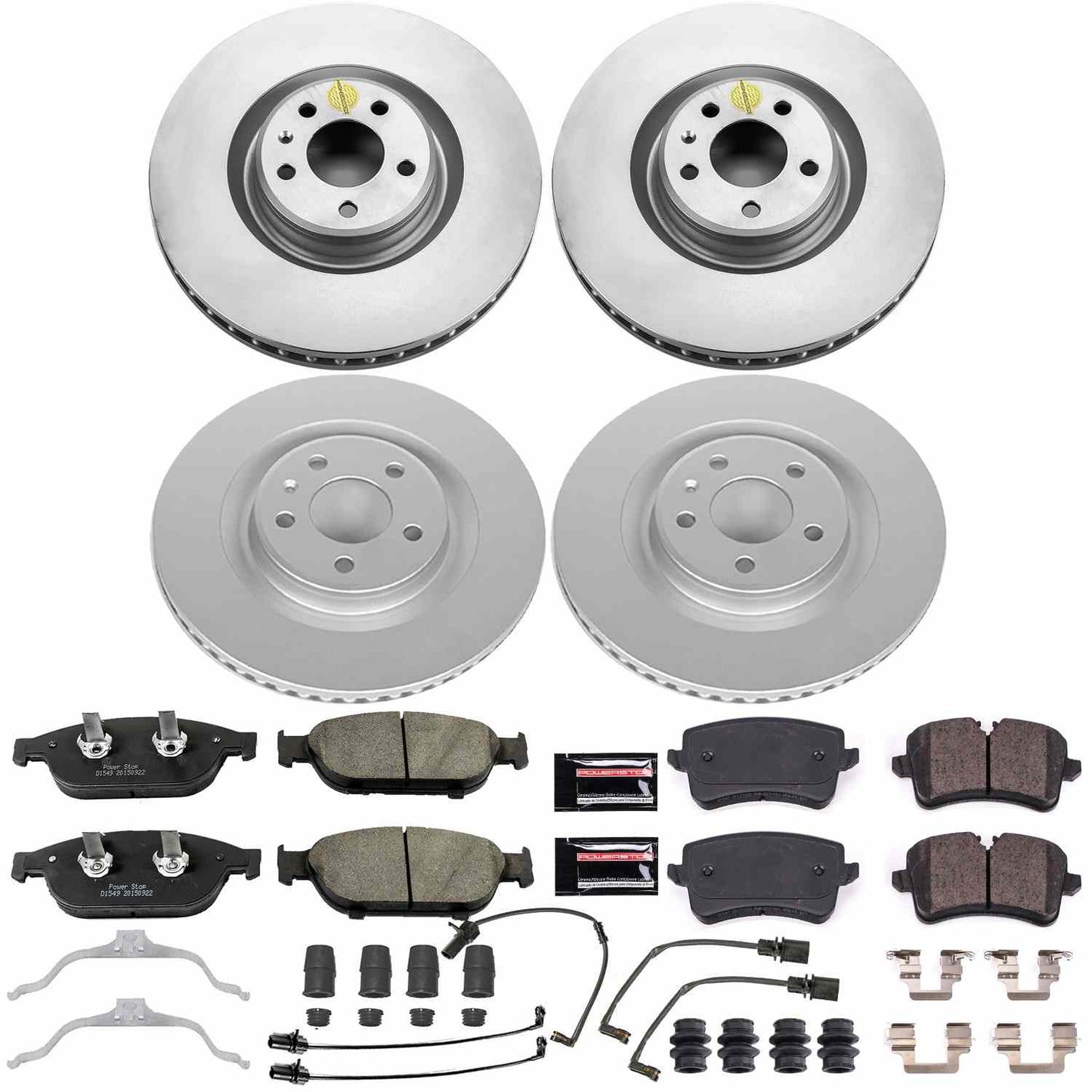 PowerStop Power Stop 2012 Audi A7 Quattro Front & Rear Z23 Evolution Sport Coated Brake Kit CRK6132