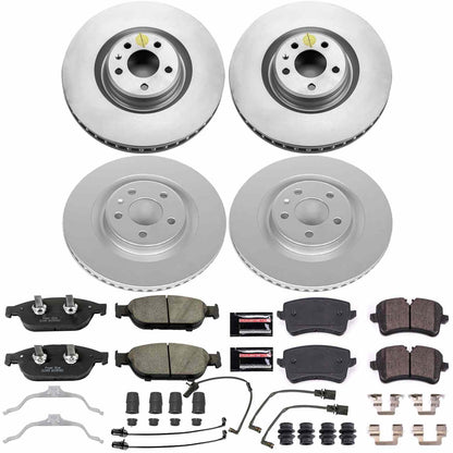 PowerStop Power Stop 2012 Audi A7 Quattro Front & Rear Z23 Evolution Sport Coated Brake Kit CRK6132