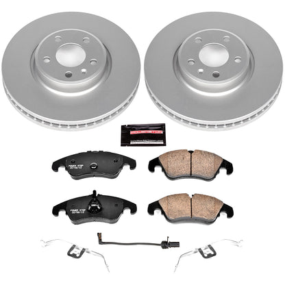 PowerStop Power Stop 12-16 Audi A4 Front Z23 Evolution Sport Coated Brake Kit CRK6133