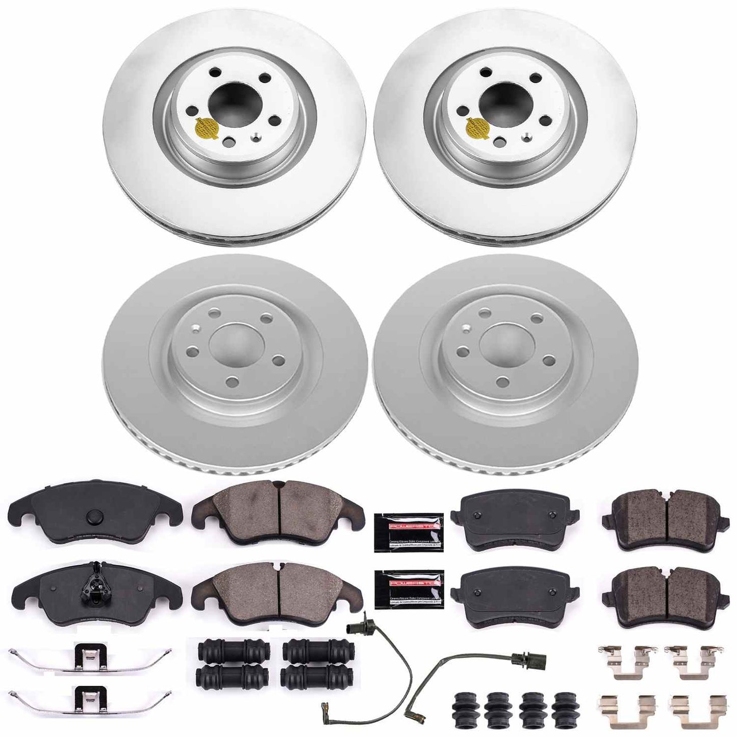 PowerStop Power Stop 14-18 Audi A6 Front & Rear Z23 Evolution Sport Coated Brake Kit CRK6141