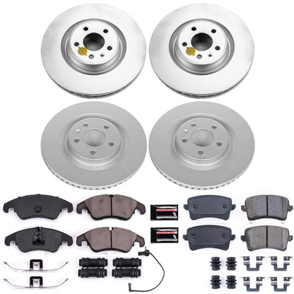 PowerStop Power Stop 13-16 Audi Q5 Front & Rear Z23 Evolution Sport Coated Brake Kit CRK6143