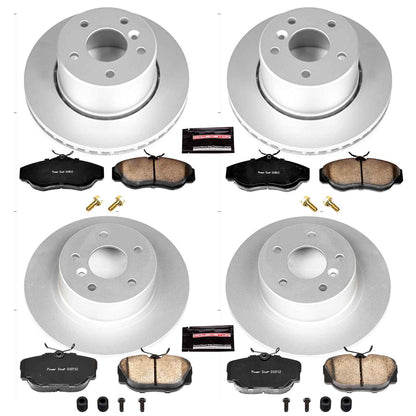 PowerStop Power Stop 99-04 Land Rover Discovery Front & Rear Z23 Evolution Sport Coated Brake Kit CRK6153