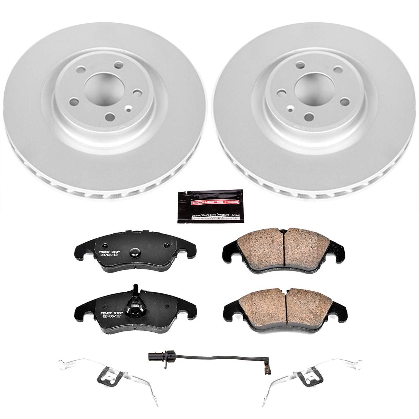 PowerStop Power Stop 10-11 Audi S4 Front Z23 Evolution Sport Coated Brake Kit CRK6154
