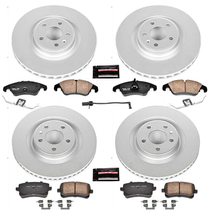 PowerStop Power Stop 2011 Audi S4 Front & Rear Z23 Evolution Sport Coated Brake Kit CRK6155