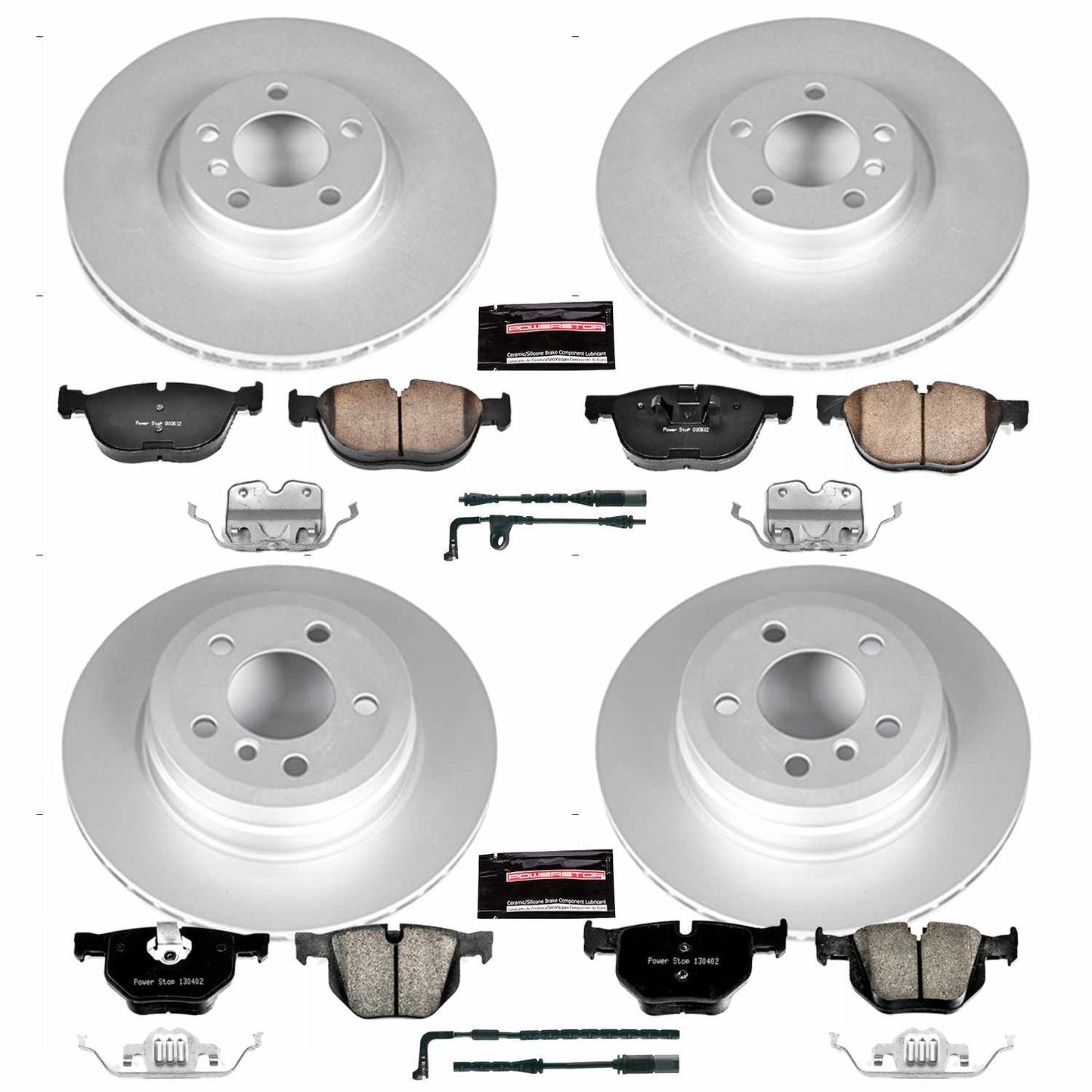 PowerStop Power Stop 2009 BMW X5 Front & Rear Z23 Evolution Sport Coated Brake Kit CRK6162