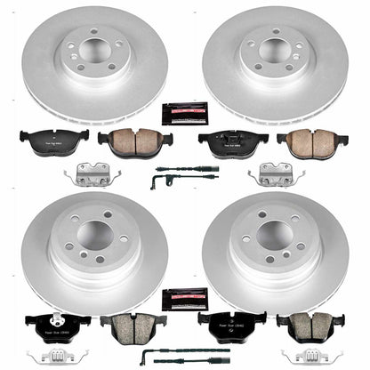 PowerStop Power Stop 2009 BMW X5 Front & Rear Z23 Evolution Sport Coated Brake Kit CRK6162