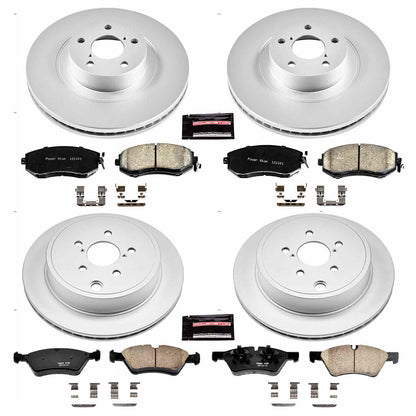 PowerStop Power Stop 13-16 Scion FR-S Front & Rear Z17 Evolution Geomet Coated Brake Kit CRK6164