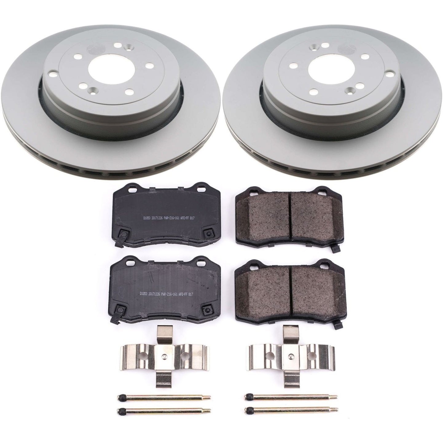 PowerStop Power Stop 10-16 Hyundai Genesis Coupe Rear Z17 Evolution Geomet Coated Brake Kit CRK6165