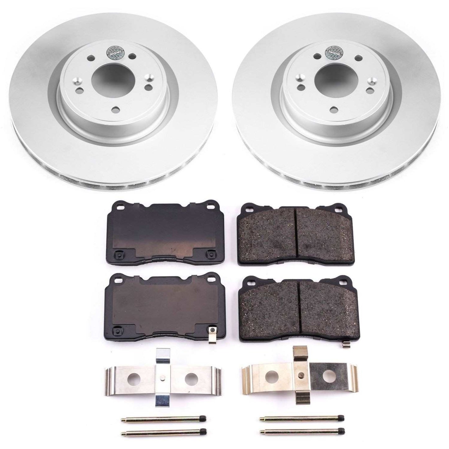 PowerStop Power Stop 10-16 Hyundai Genesis Coupe Front Z17 Evolution Geomet Coated Brake Kit CRK6166