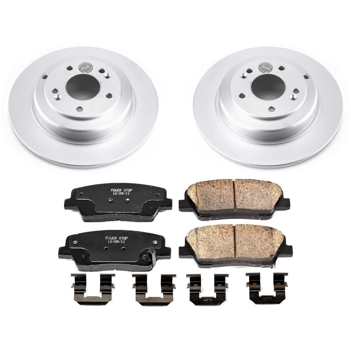 PowerStop Power Stop 10-16 Hyundai Genesis Coupe Rear Z17 Evolution Geomet Coated Brake Kit CRK6168