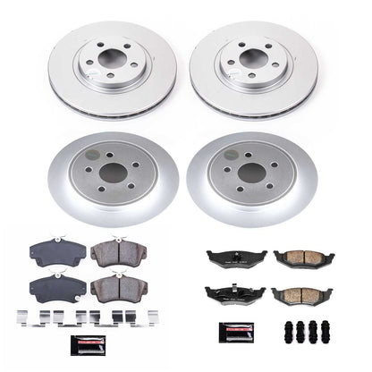 PowerStop Power Stop 2010 Chrysler PT Cruiser Front & Rear Z17 Evolution Geomet Coated Brake Kit CRK6180